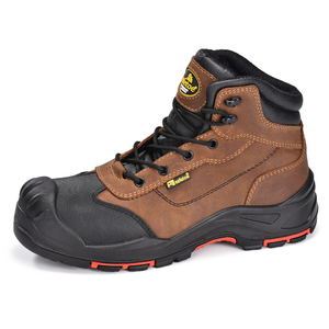 Bottes de sécurité antidérapantes en cuir Nubuck les plus confortables avec bout composite pour hommes M-8563