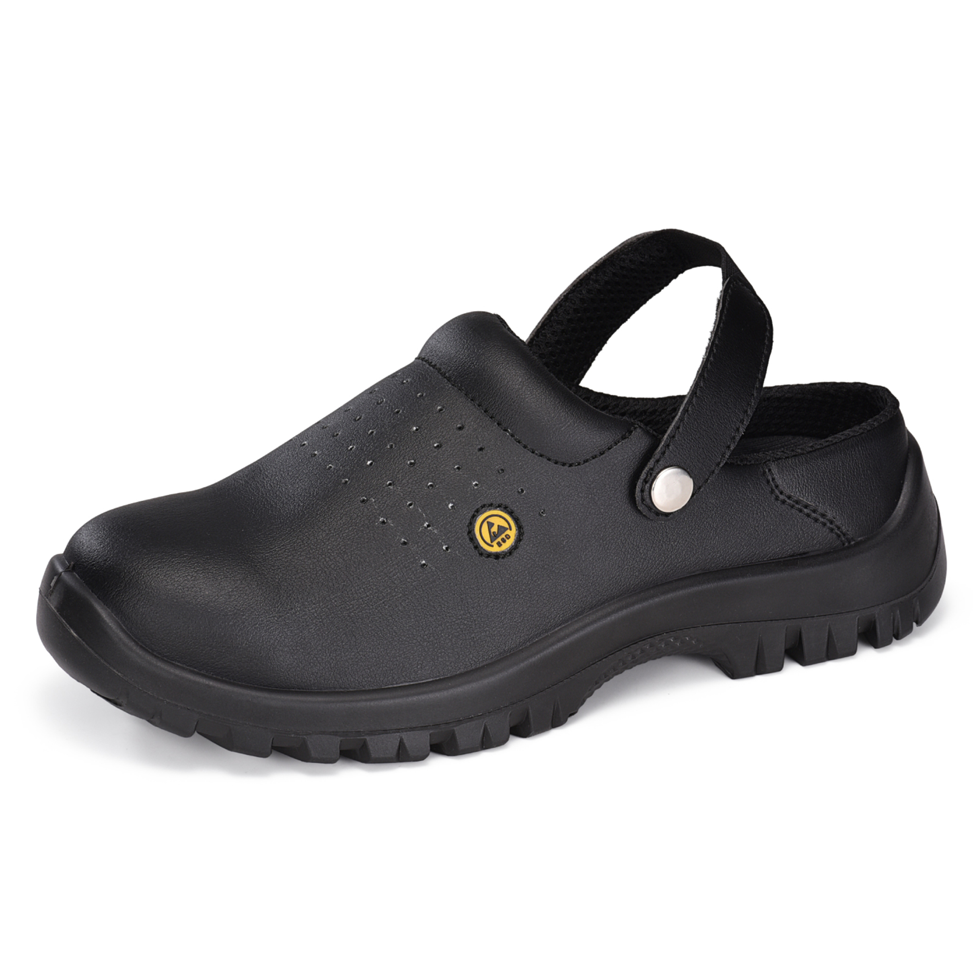 Chaussures de travail de cuisine à bout en acier pour chef de l'industrie alimentaire CleanShield SB | L-7096BK