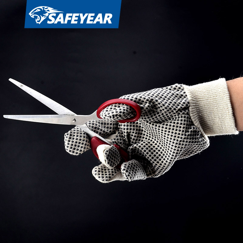 Gants de protection en PVC à pois FL-5519A