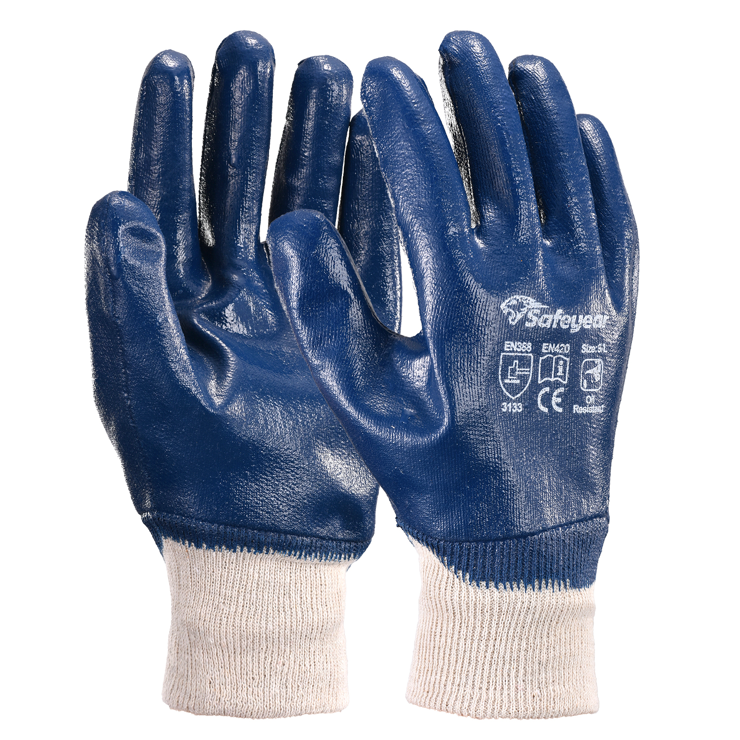 Gants de manutention huileuse en nitrile Safeyear FD1289