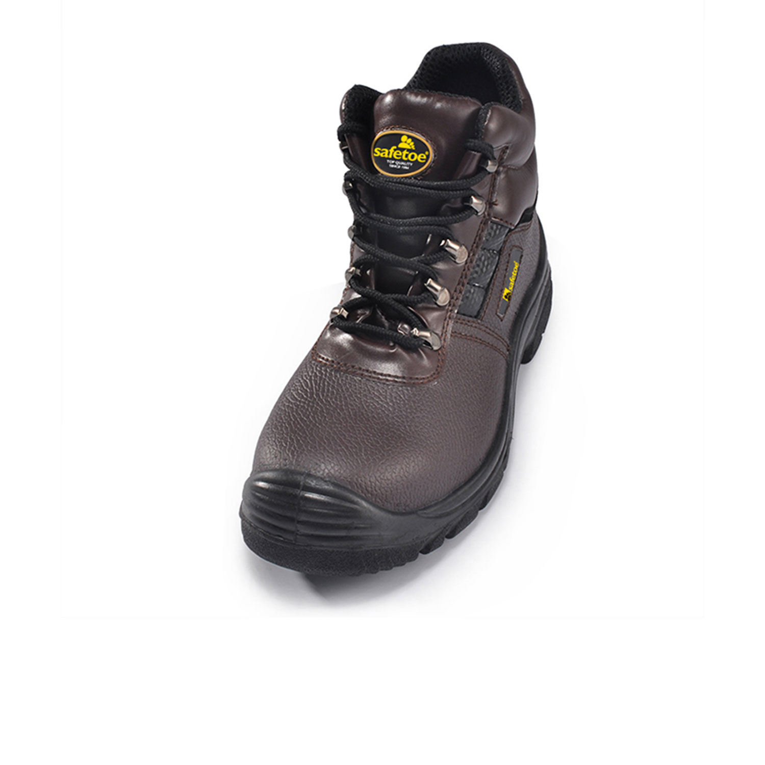 Chaussures de sécurité en cuir marron M-8027