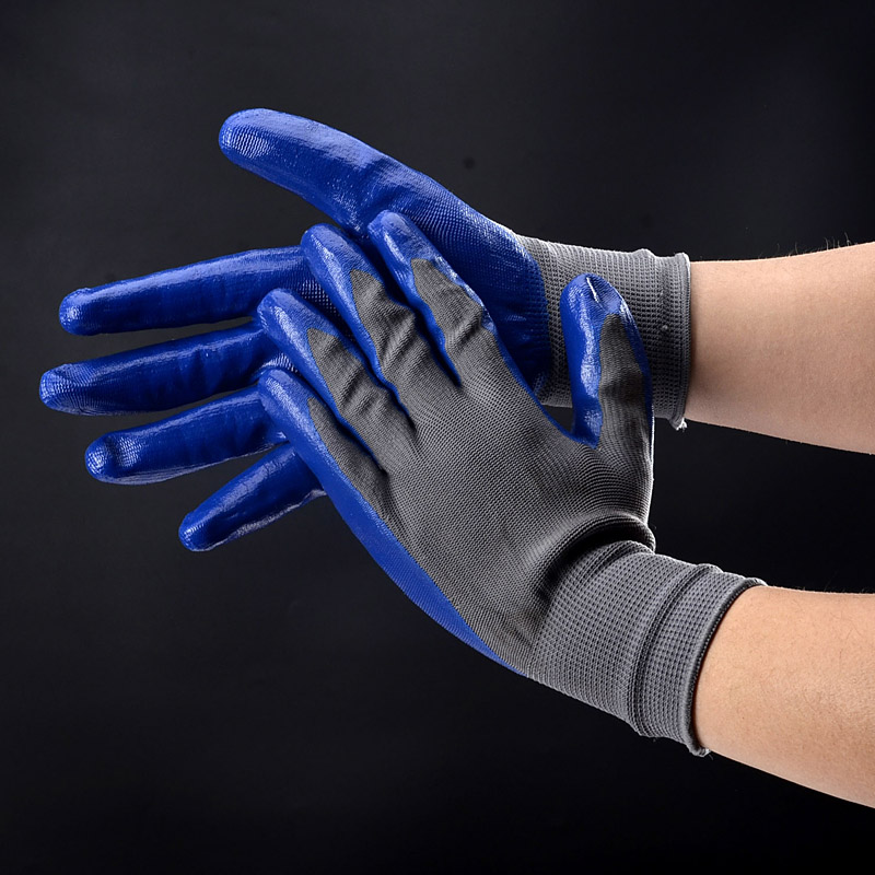 Gants de travail de sécurité enduits de nitrile FL-N1001