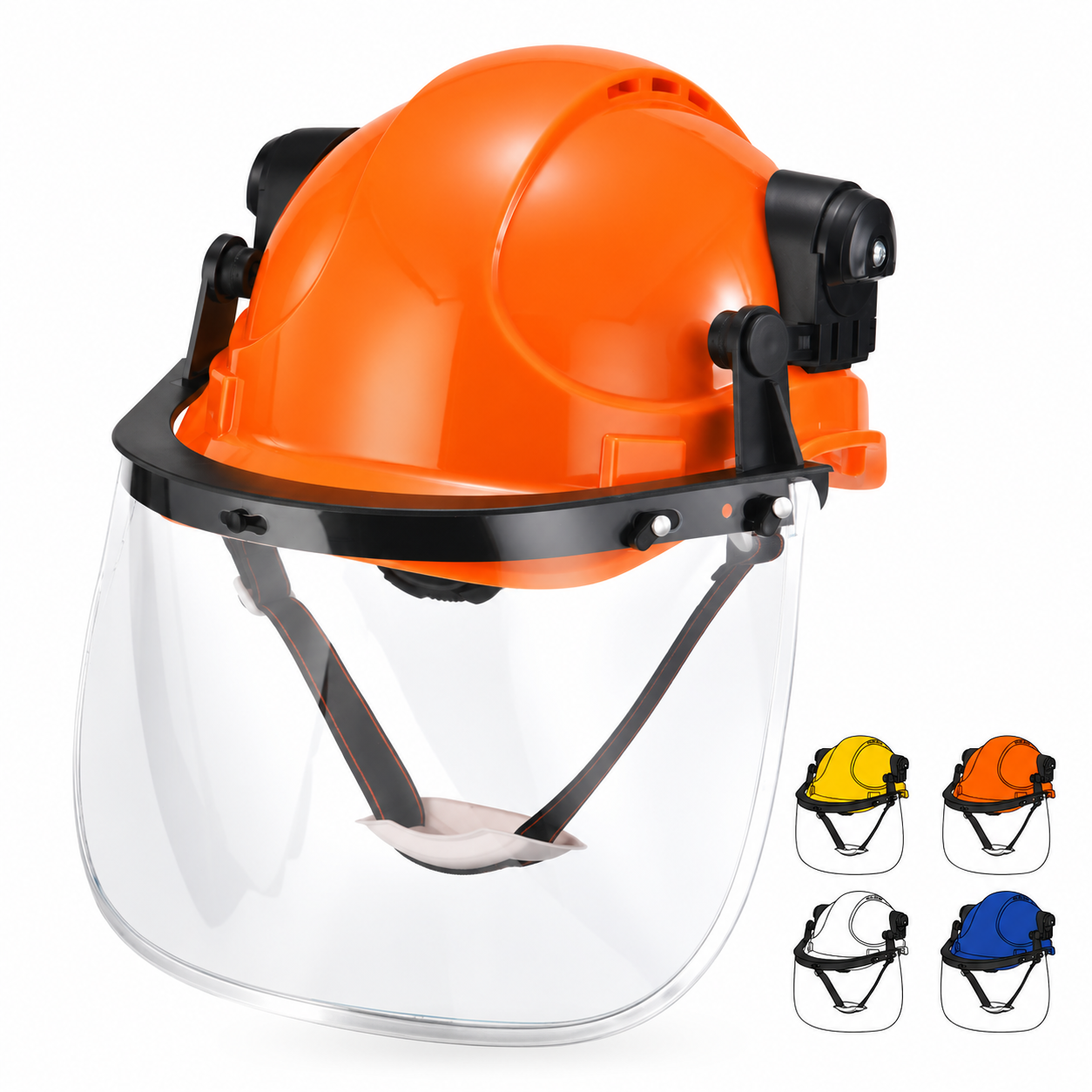Casque de sécurité ventilé avec écran facial W-018V
