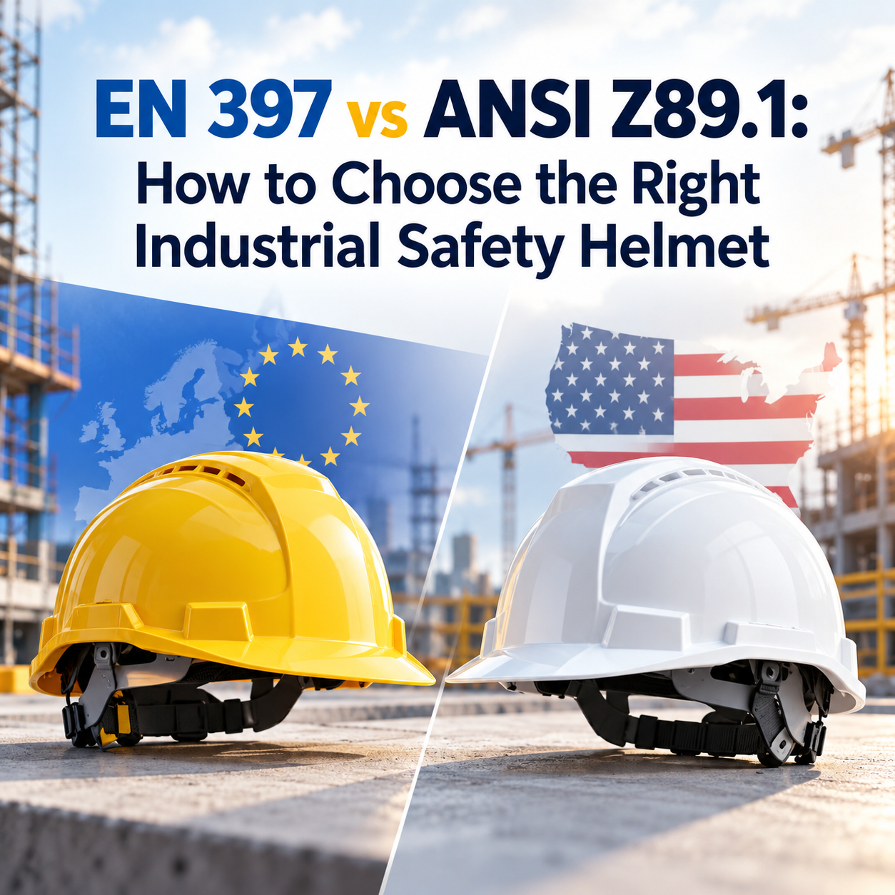EN 397 vs ANSI Z89.1&nbsp;: Comment choisir le bon casque de sécurité industrielle