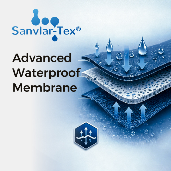 Technologie de membrane imperméable Sanvlar-Tex™ pour chaussures de sécurité imperméables