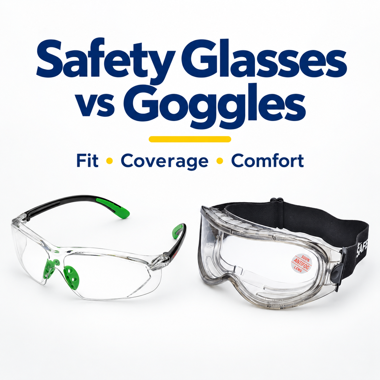 Lunettes de sécurité ou lunettes de sécurité : quelle protection oculaire choisir pour le travail ?