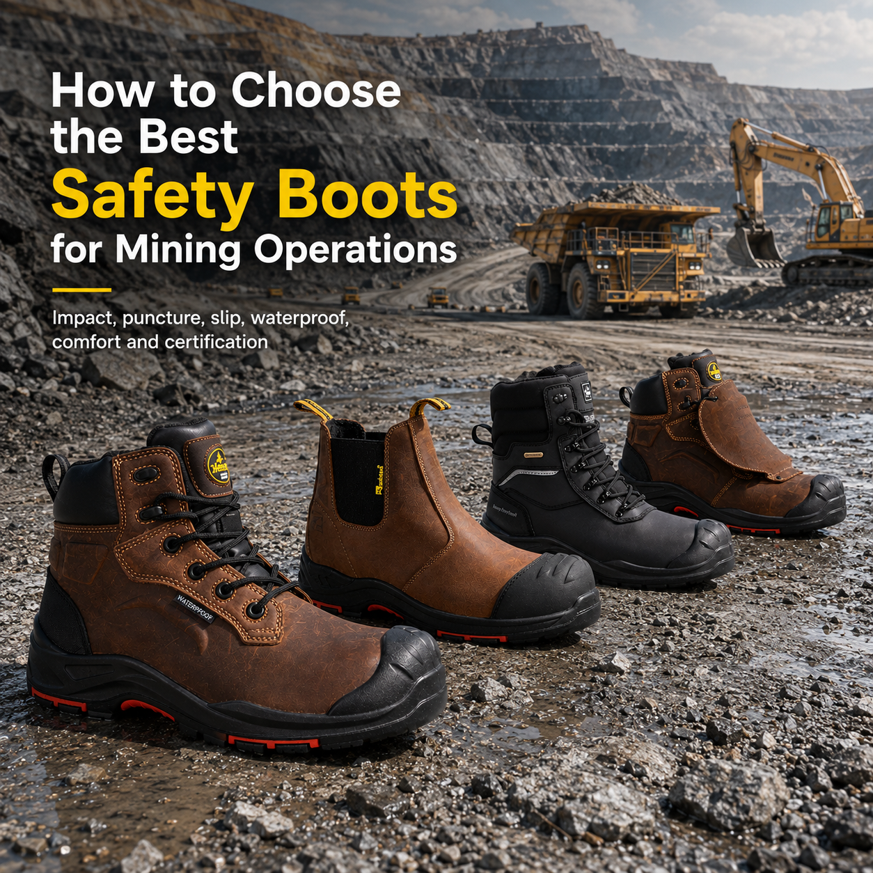 Comment choisir les meilleures bottes de sécurité pour les opérations minières