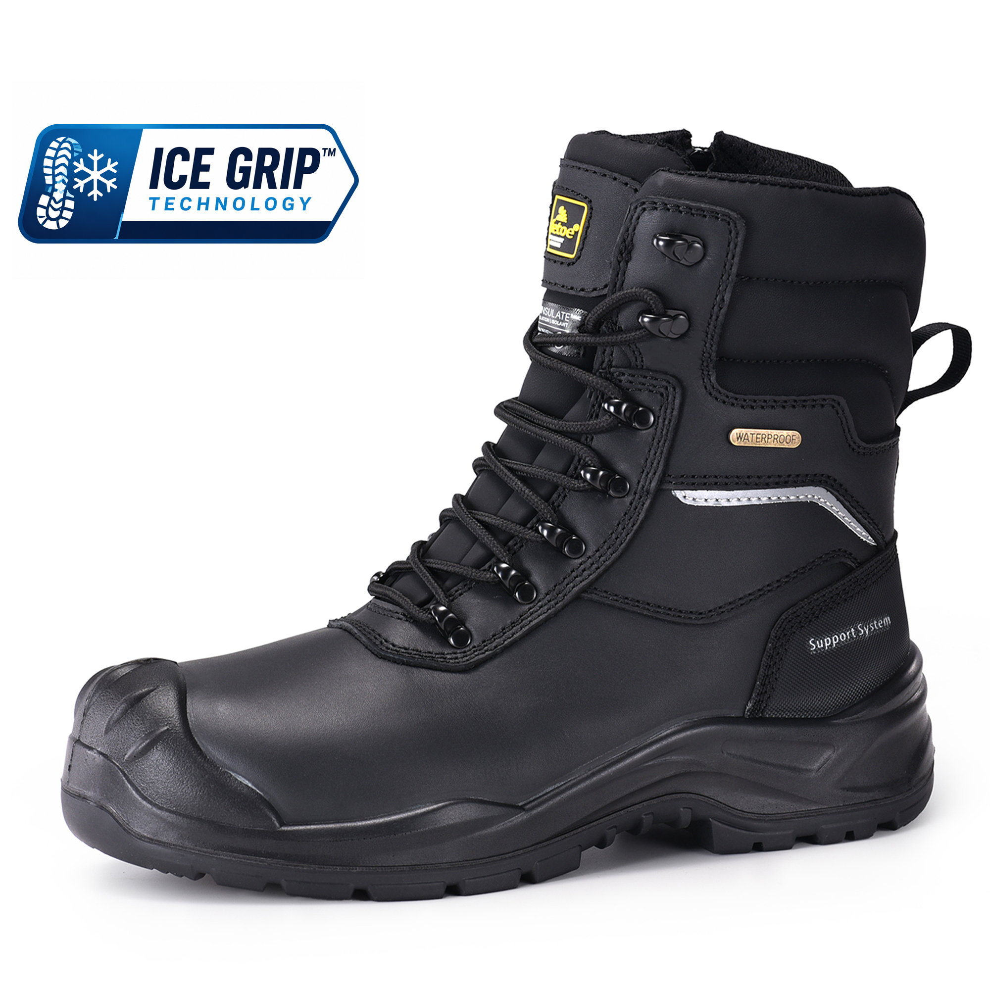 Bottes de sécurité antidérapantes sur glace Safetoe H-9552 IceGrip