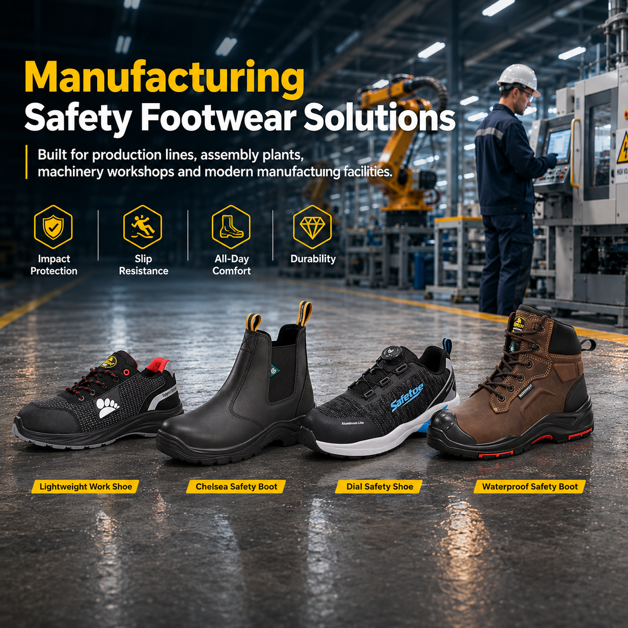 Comment choisir les meilleures bottes de sécurité pour les travailleurs du secteur manufacturier
