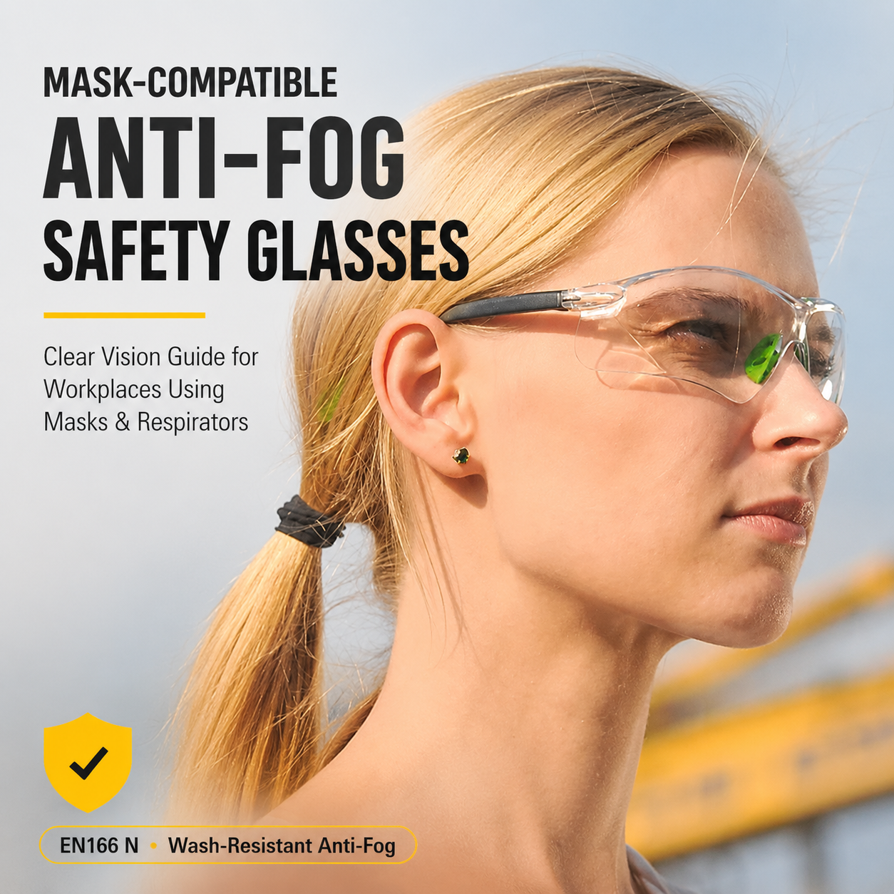 Lunettes de sécurité antibuée compatibles avec les masques&nbsp;: comment arrêter la buée grâce à la technologie antibuée résistante au lavage