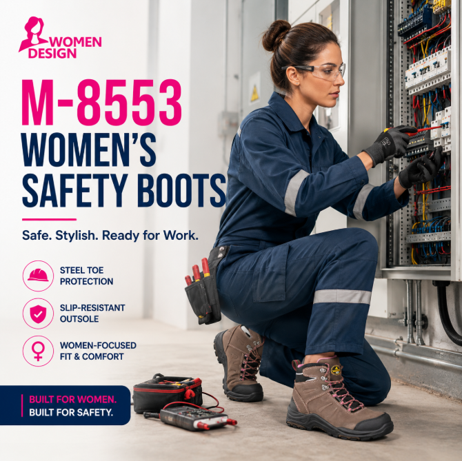 M-8553 Bottes de sécurité des femmes: où la sécurité rencontre le style!