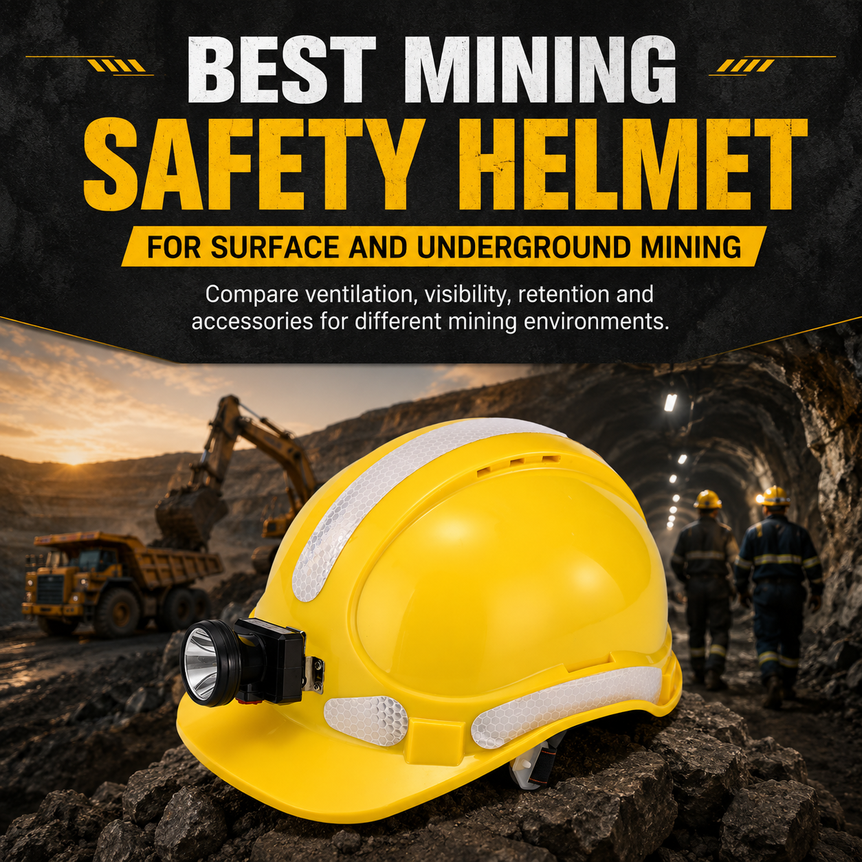 Comment choisir le meilleur casque de sécurité pour les mines&nbsp;: guide d'achat pour les opérations de surface et souterraines
