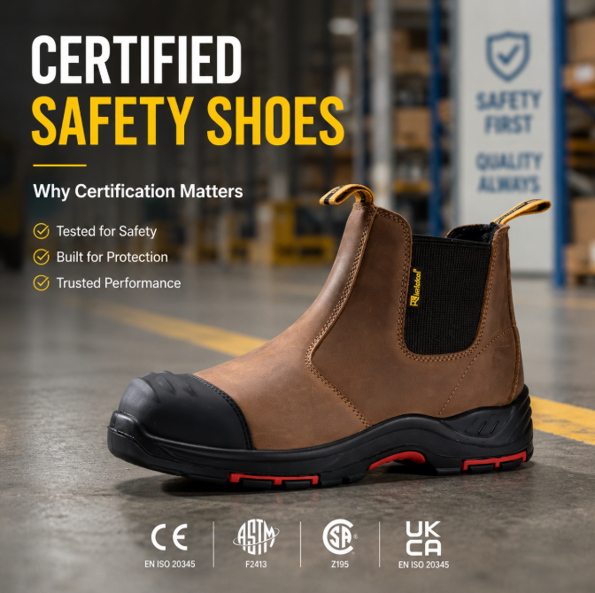 Choisissez des chaussures de sécurité certifiées pour vos travailleurs