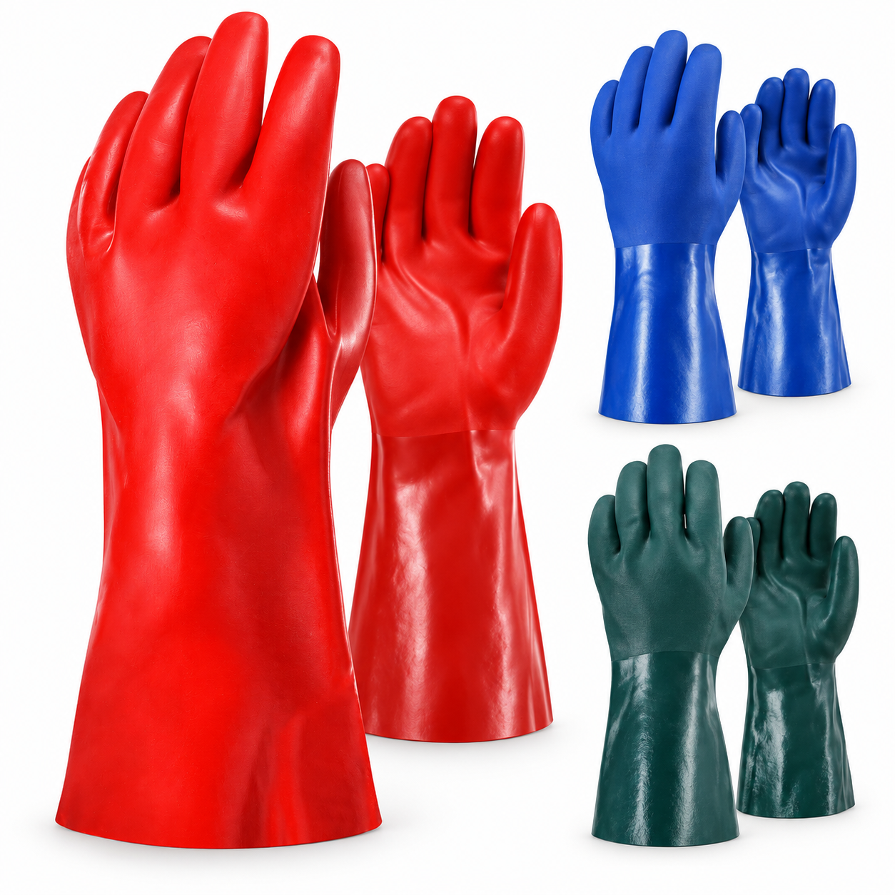 Gants de protection chimique en PVC Safeyear GSP0211R