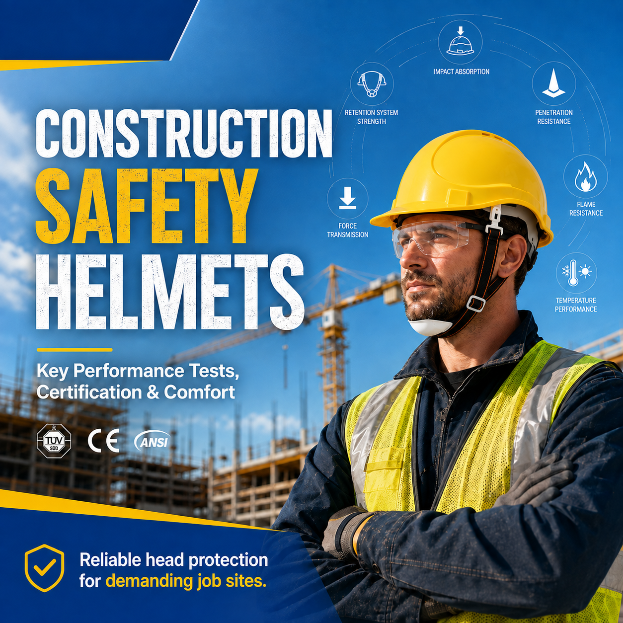 Les 7 principaux risques liés à la protection de la tête sur les chantiers de construction et comment choisir le bon casque de sécurité