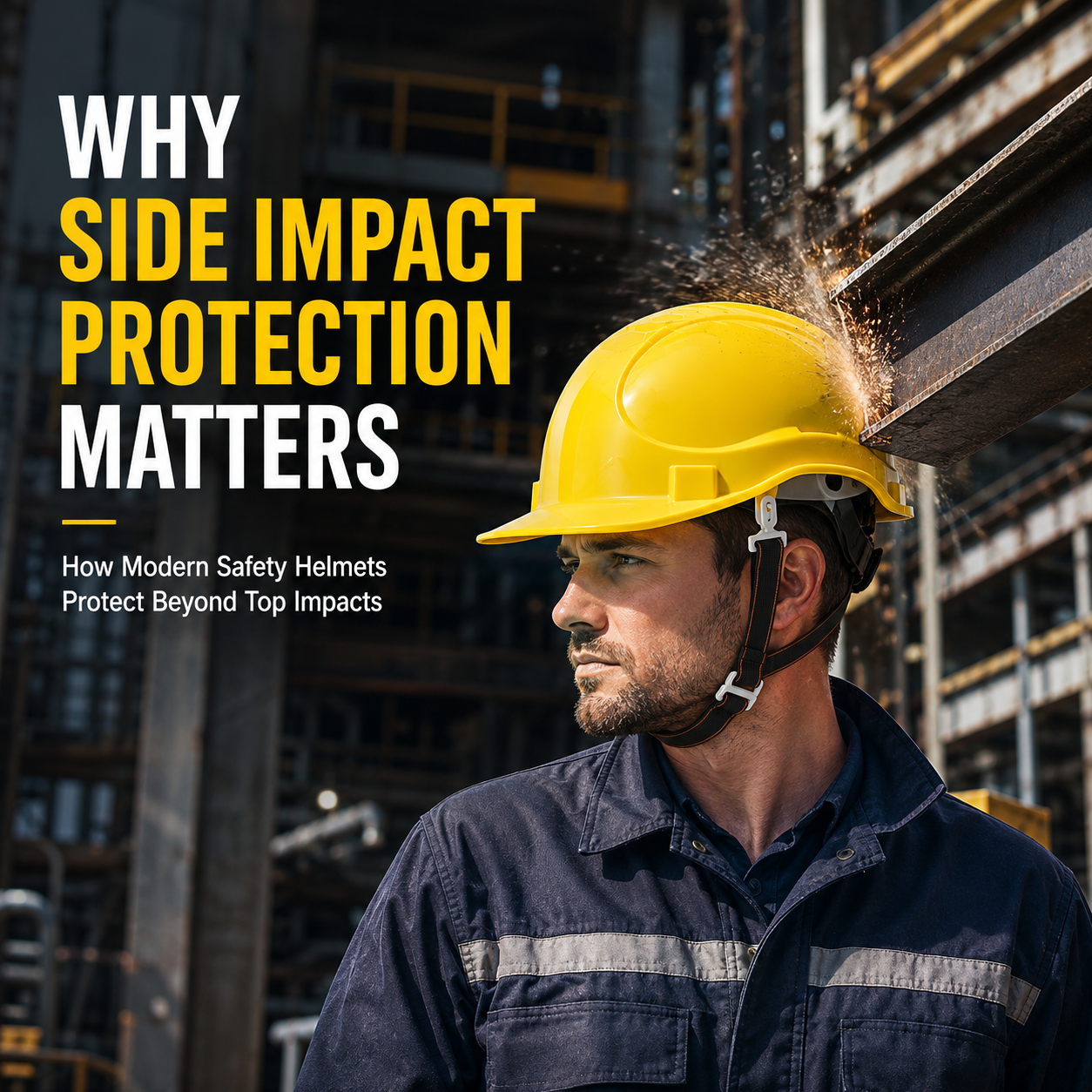Pourquoi la protection contre les impacts latéraux est importante&nbsp;: comment les casques de sécurité modernes protègent au-delà des impacts importants