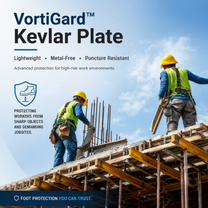 Plaque Vortigard ™ Kevlar | Solution de sécurité légère, forte et fiable résistante à la perforation
